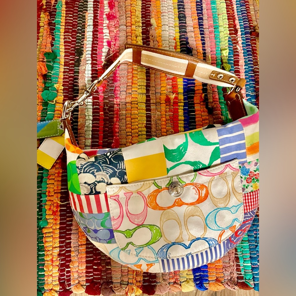 amazingggg y2k coach colorful purse